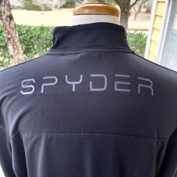Spyder Active Pro WB Black Performance Pullover. 1/8 zip. Size XL. - Picture 10 of 12